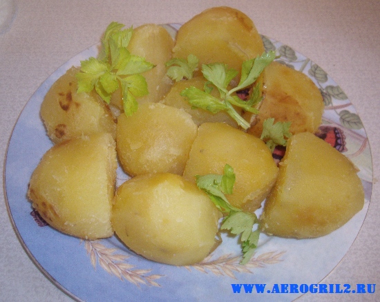 Картофель, запеченный в «мундирах» с чесноком